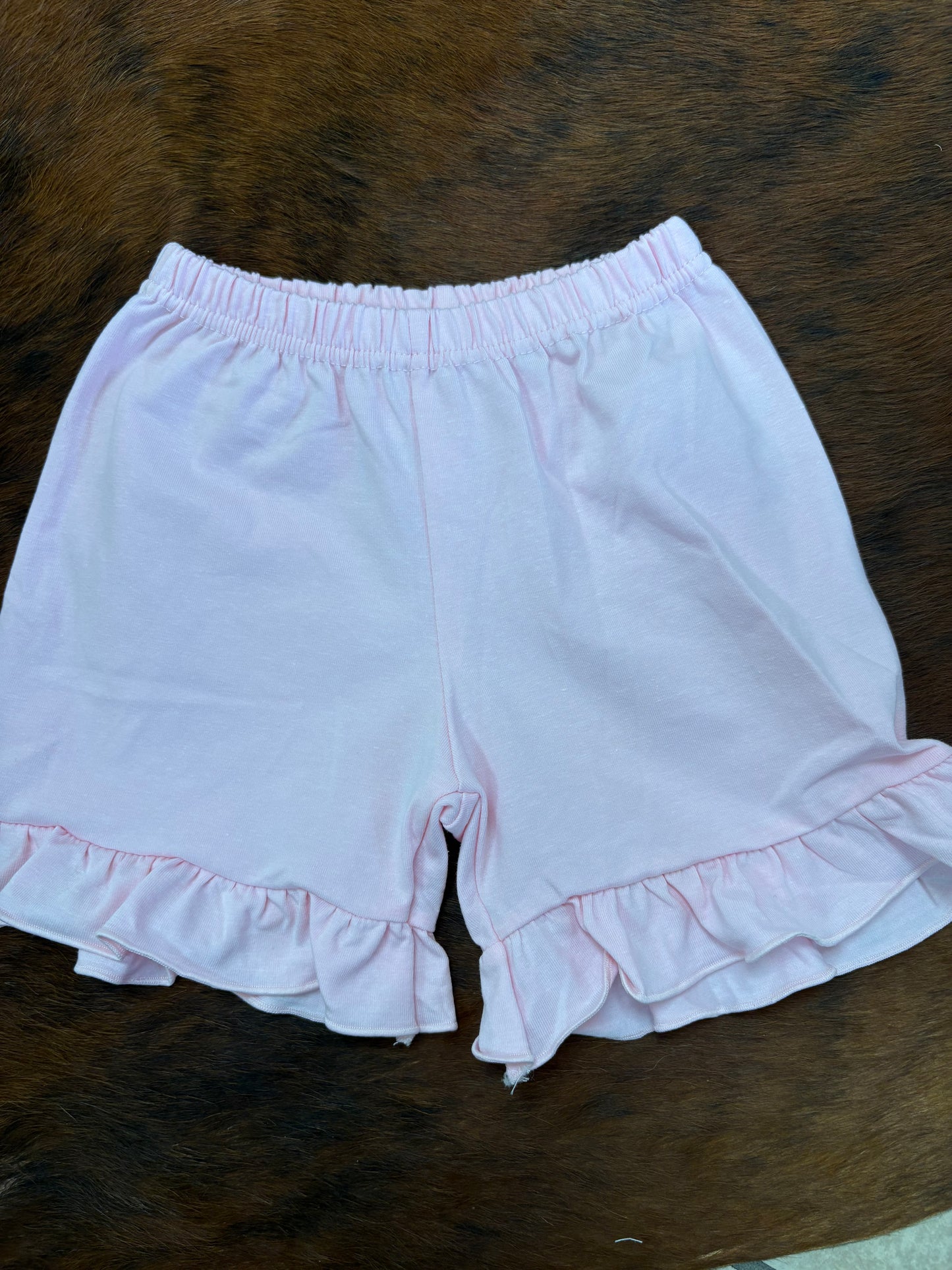 Pink Bow Castle ruffle short set