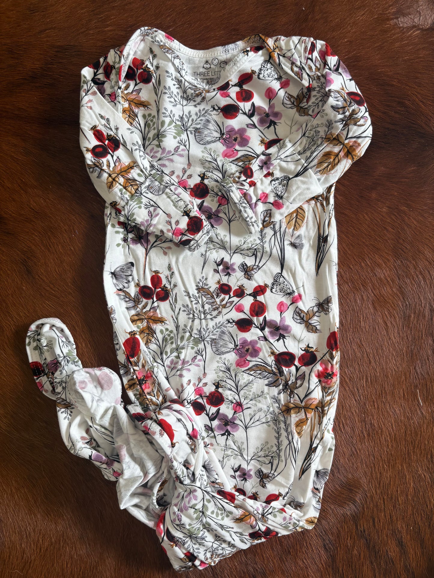 Floral flower knotted gown & bow
