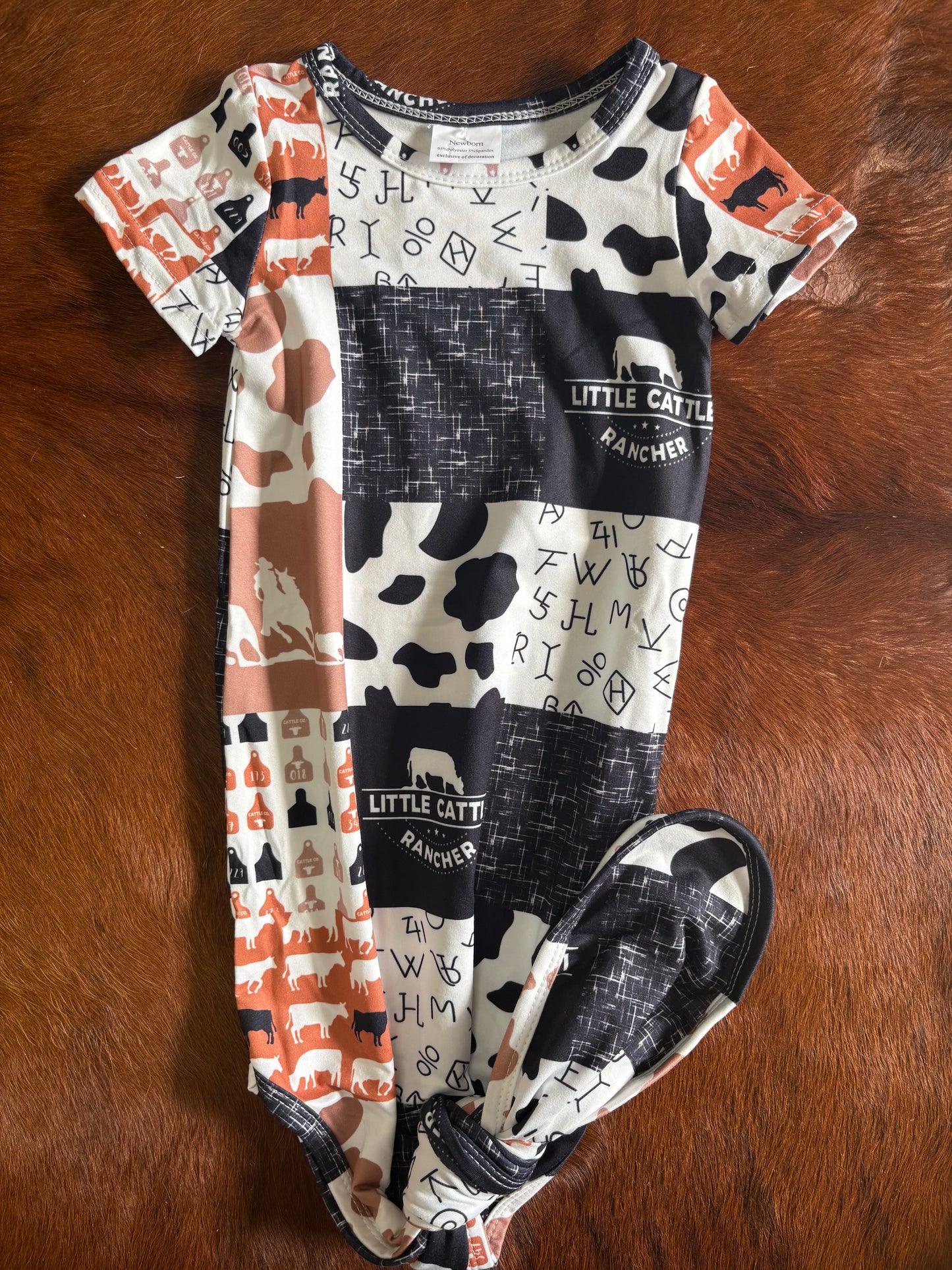 Cattle baby gown