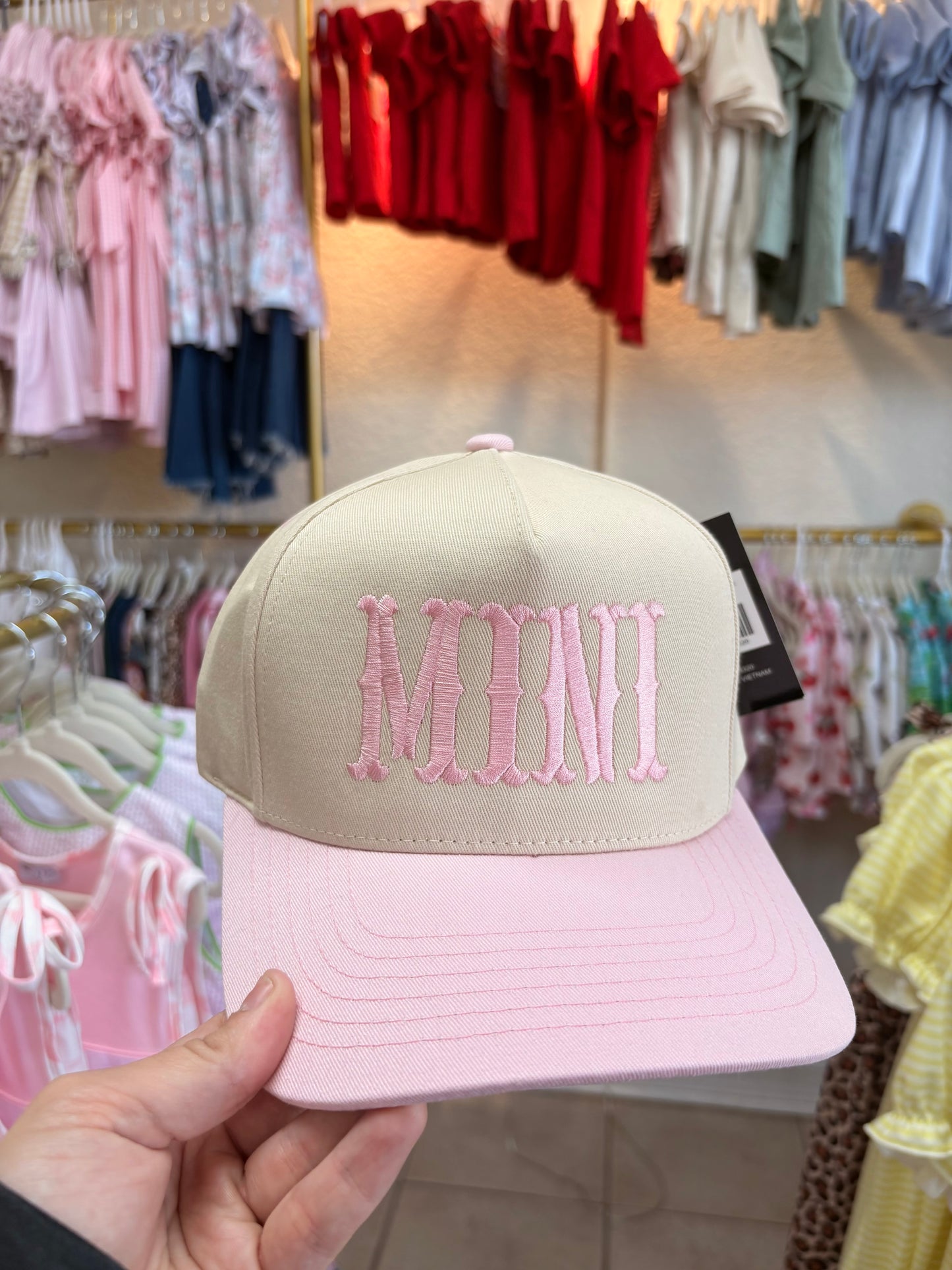 Light pink mini hat