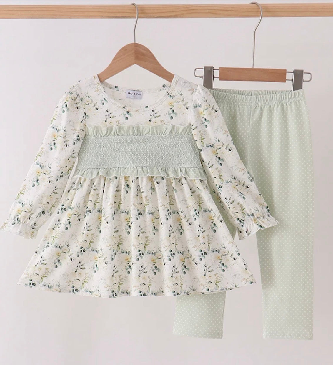 Sage green legging set