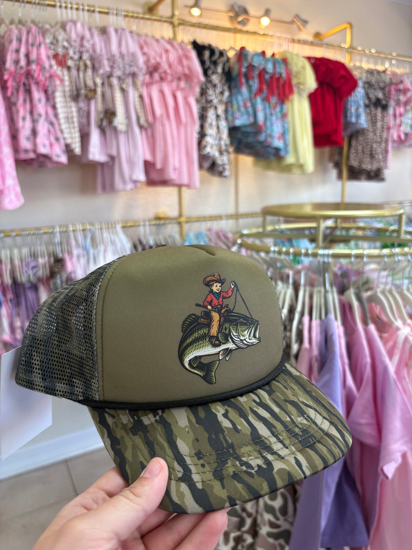 Cowboy bass bottomland hat