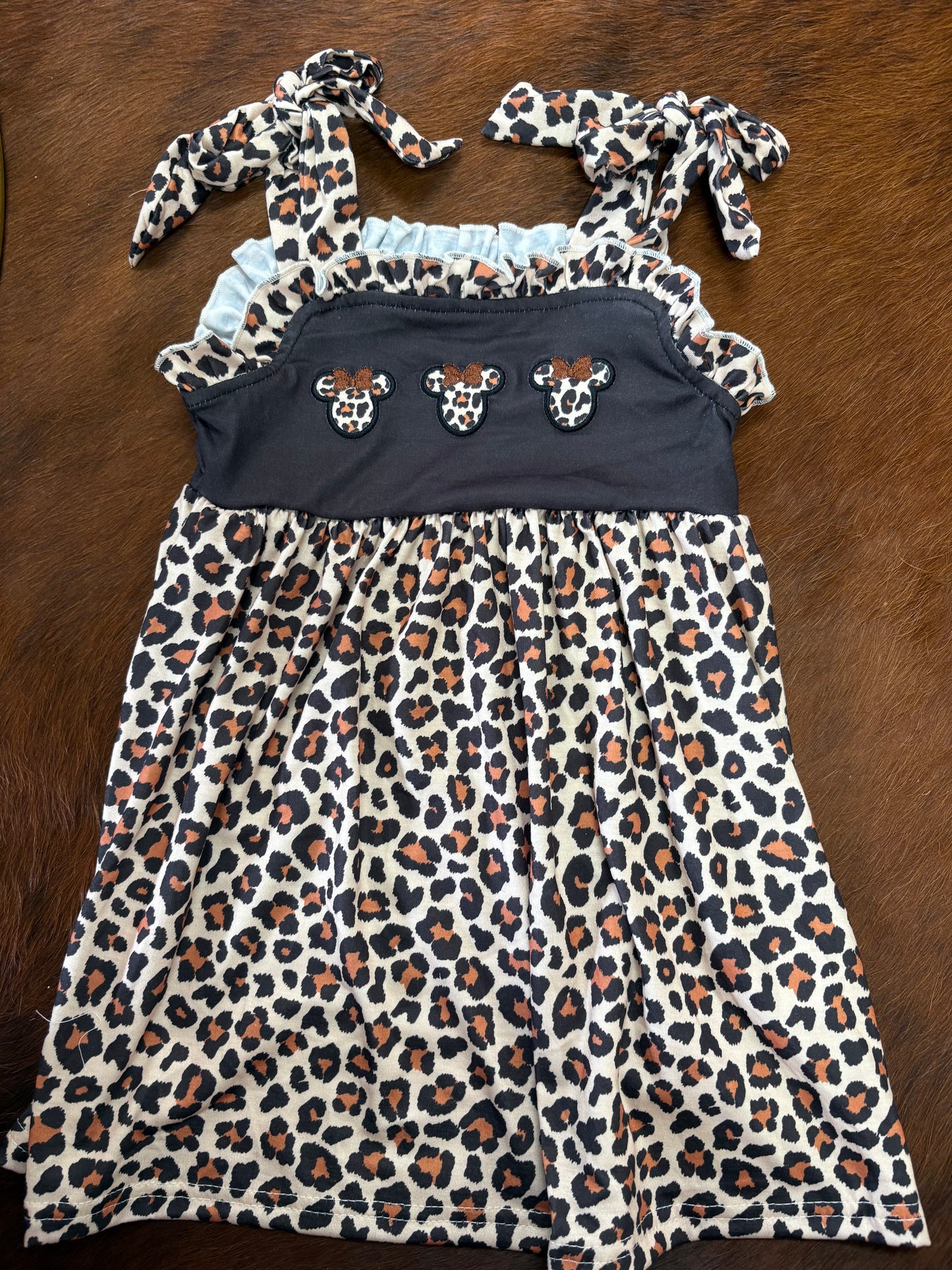 Minnie Mouse Cheetah Print Dress