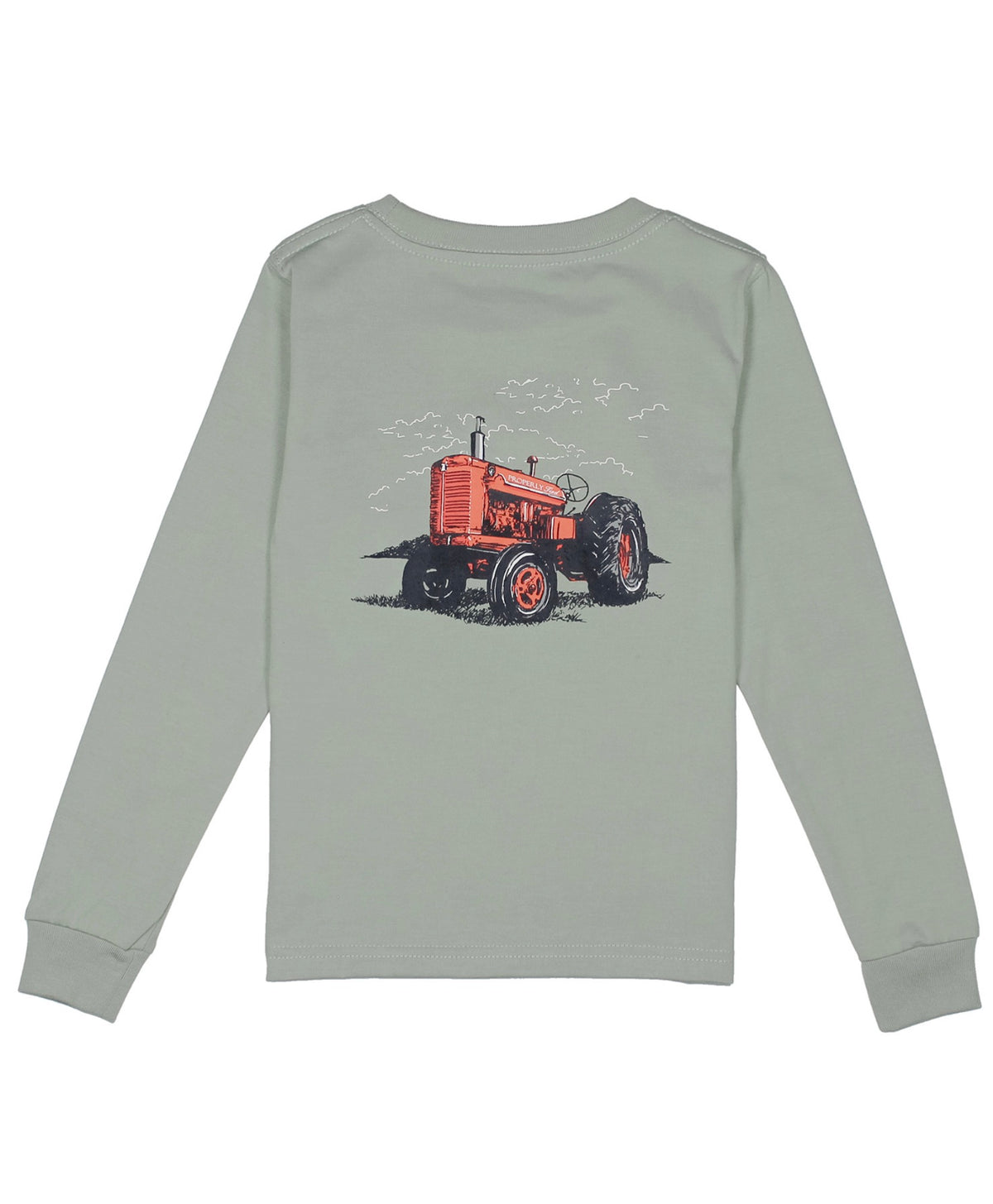 Tractor long sleeve properly tied shirt