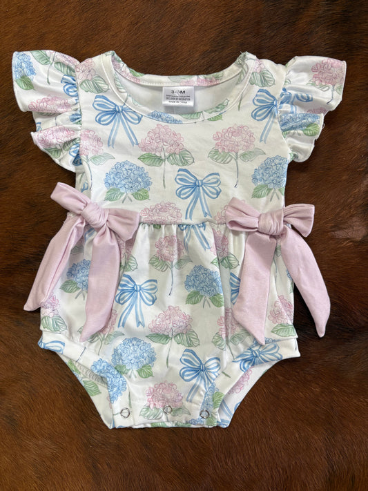 Hydrangea onesie ￼