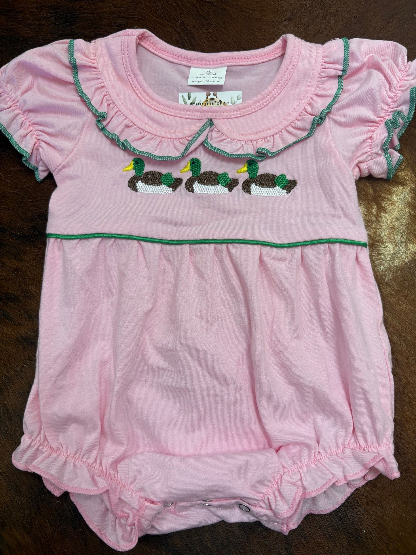 Pink Duck Ruffle Bubble