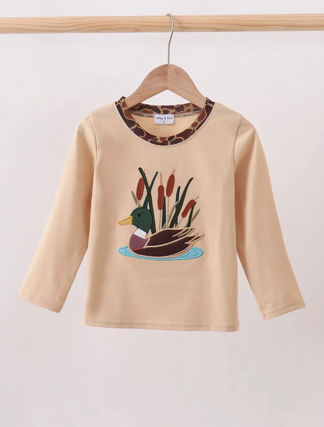 Duck embroidered longsleeve shirt