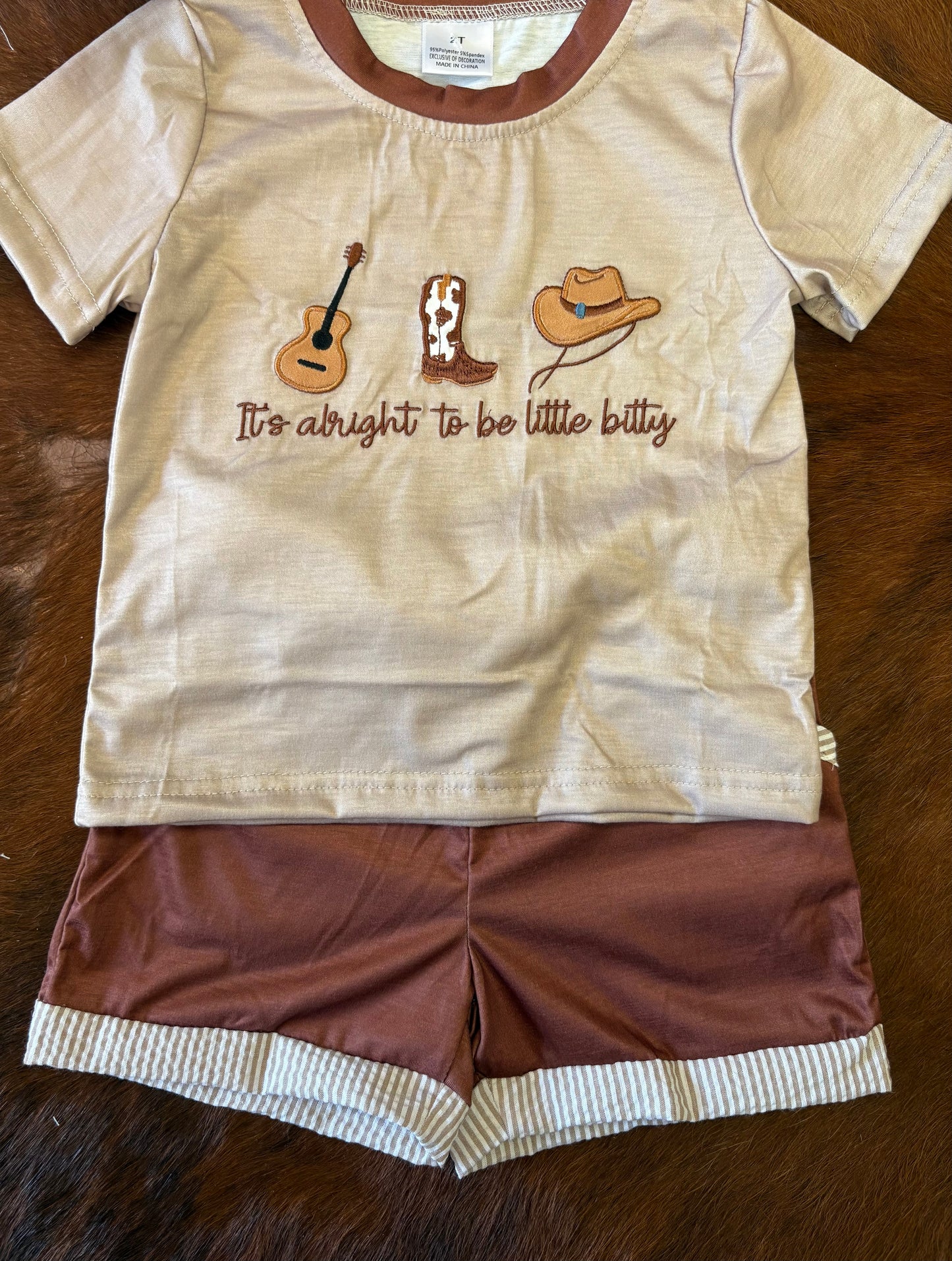 It’s alright to be little bitty boy outfit set