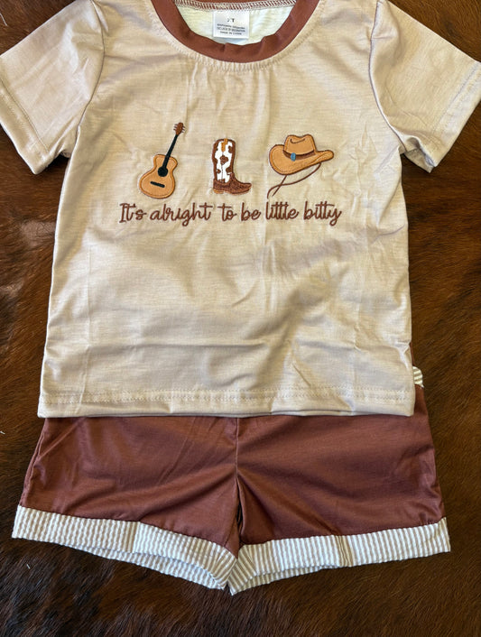 It’s alright to be little bitty boy outfit set