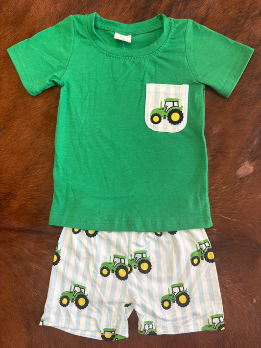 Boy tractor set
