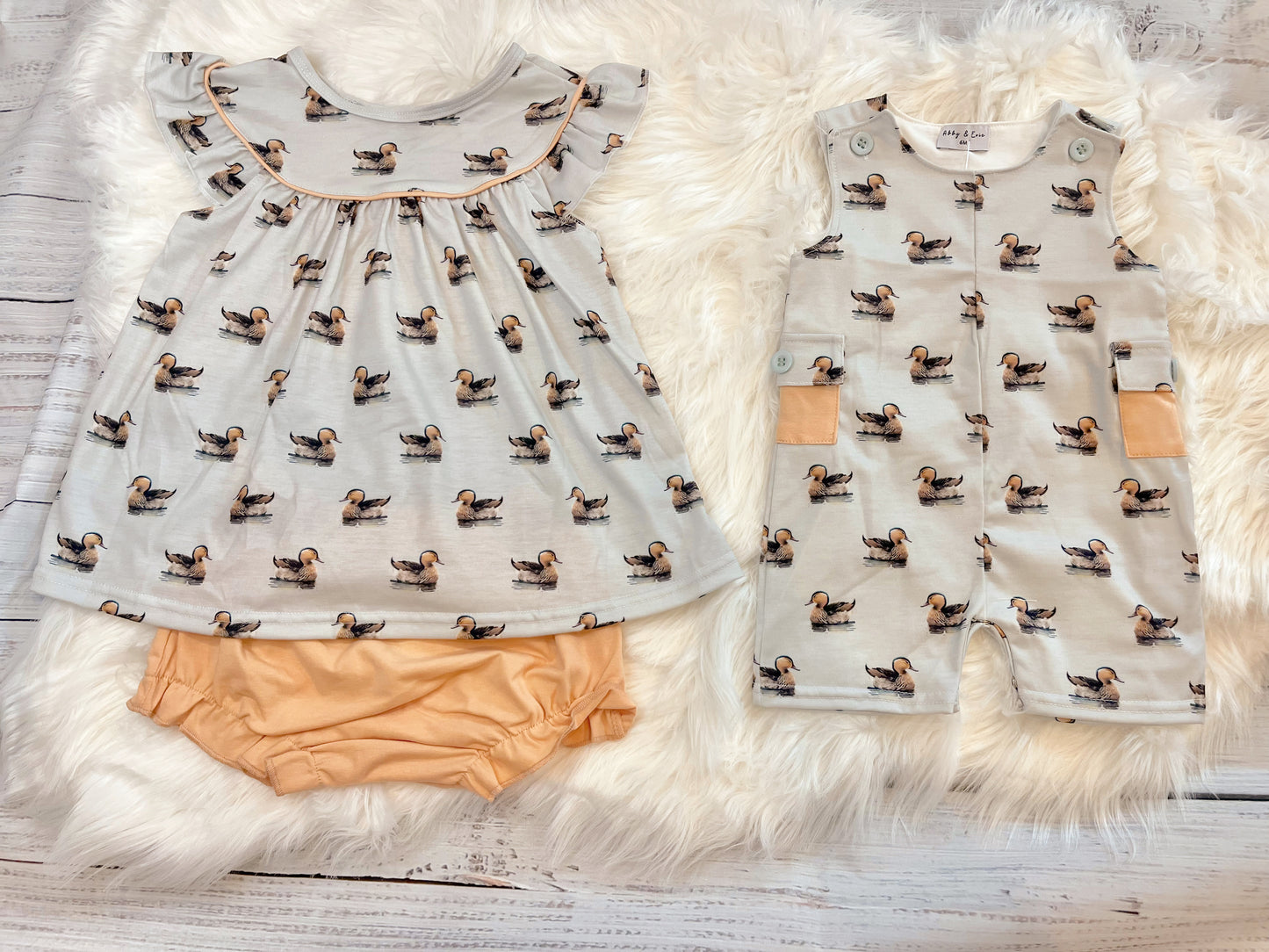 Duck Print Bloomer Set Girls