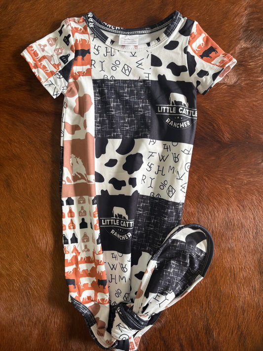 Cattle baby gown