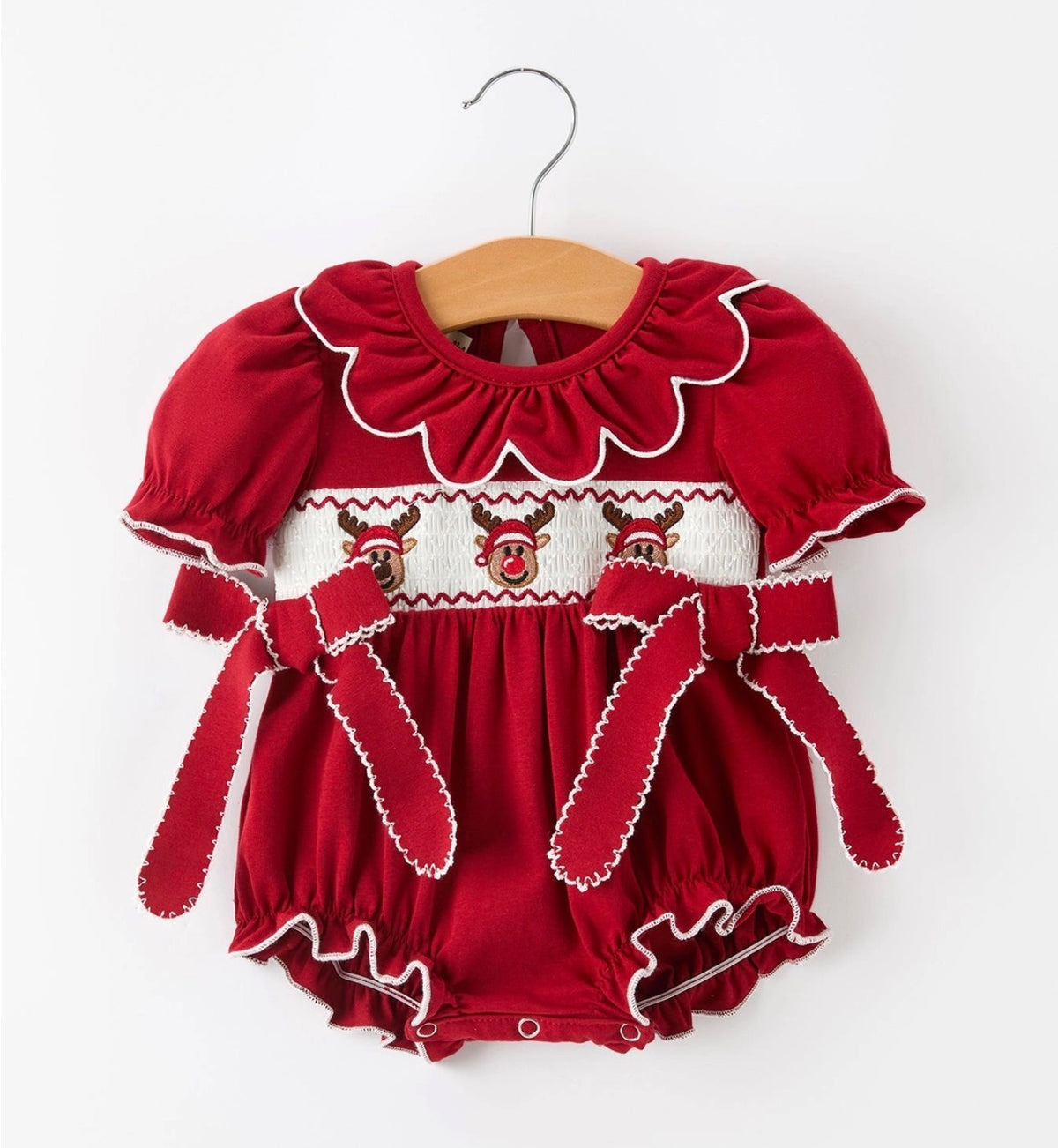 Rudolph Baby Girl Bubble