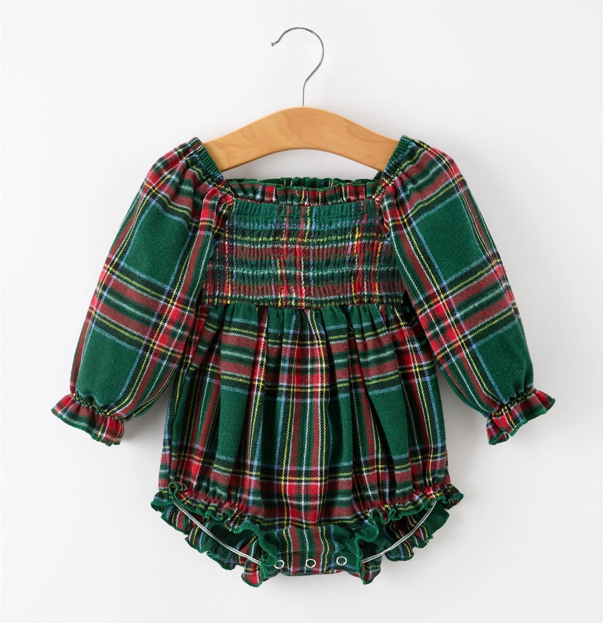 Green Plaid Bubble