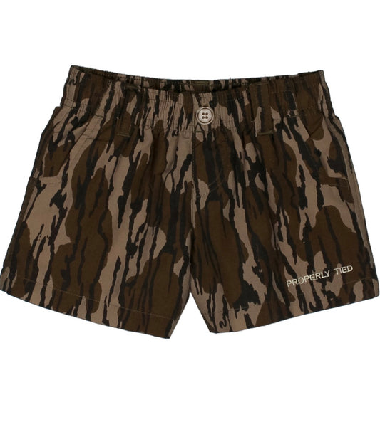 Bottomland Camo Properly Tied Shorts