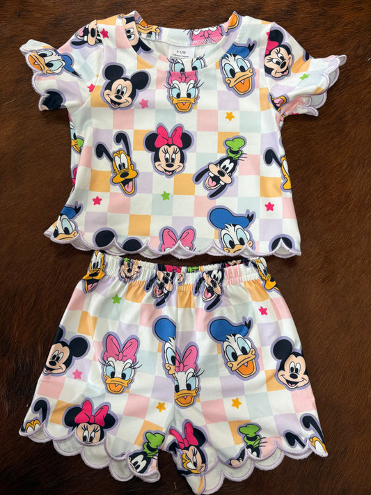 Mickey and Friends Short Set