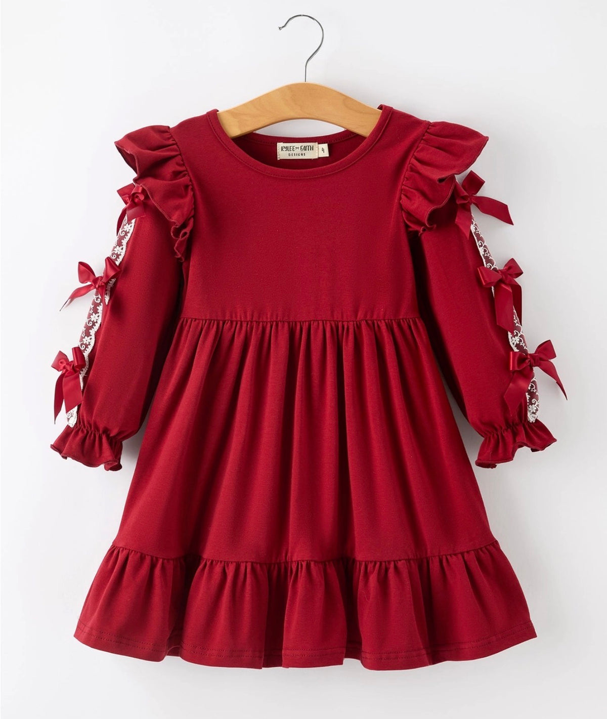 Red Lace Toddler Girl Dress