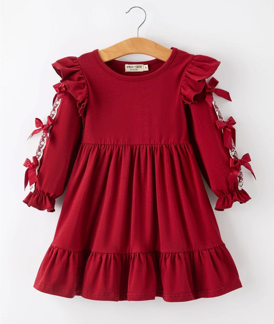 Red Lace Toddler Girl Dress