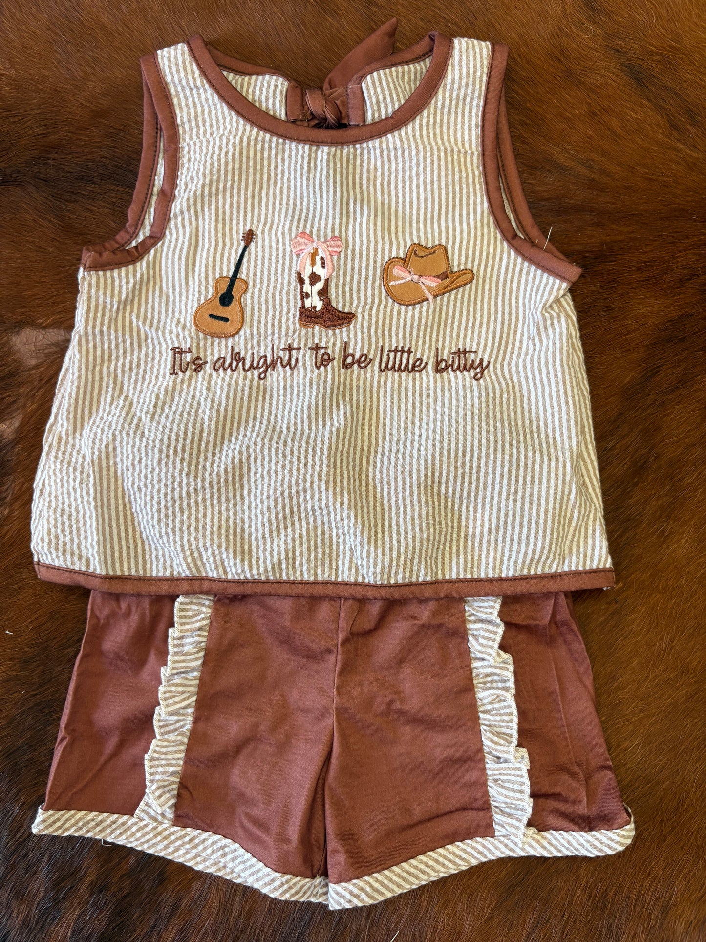 It’s alright to be little bitty girl outfit set