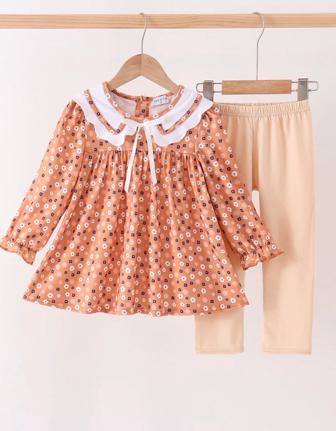 Fall floral pant set