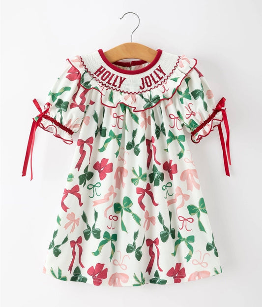 Holly Jolly Toddler Girl Dress