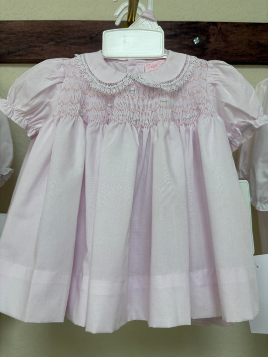Pink diaper set smock