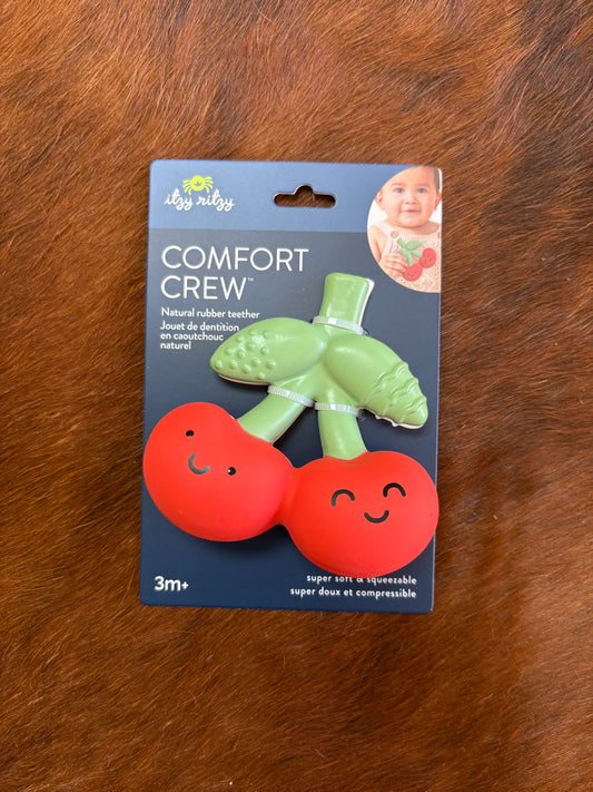 Natural rubber cherry teether
