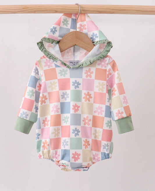 Pastel Daisy Hoodie Bubble