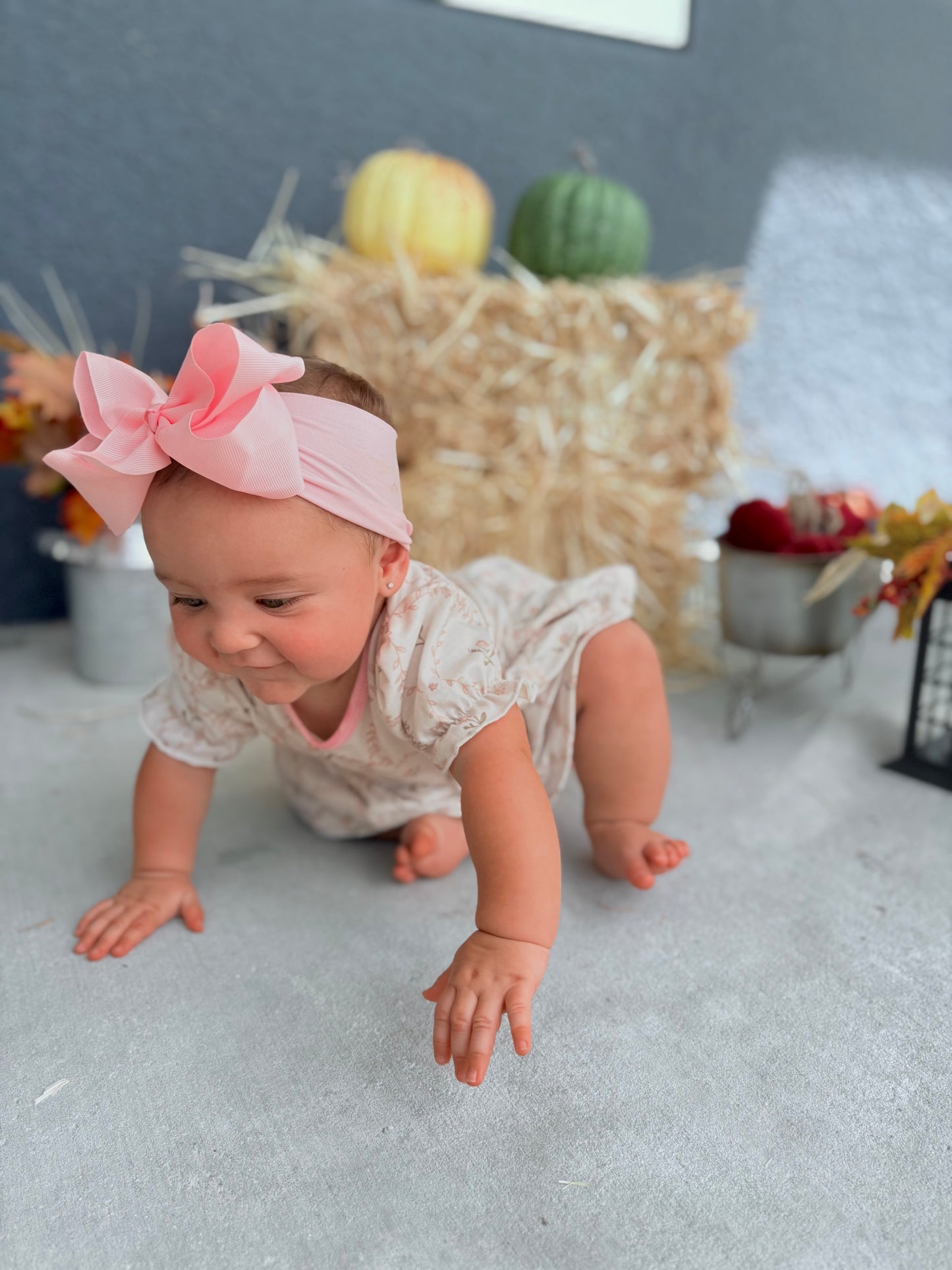Floral ruffle shirt and diaper set