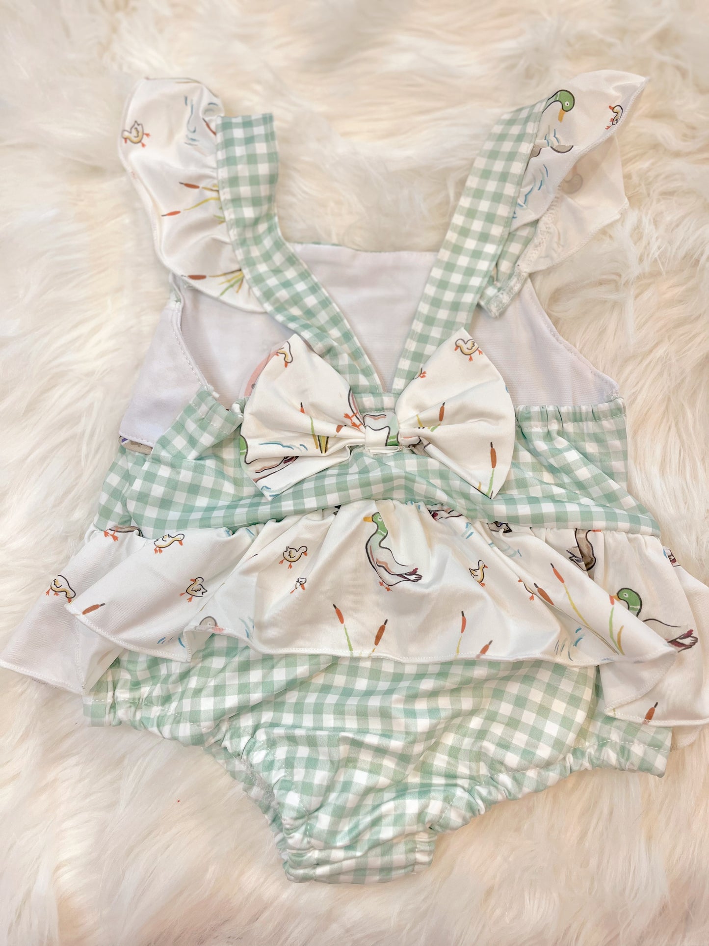 Sage Duck Girl Swimsuit