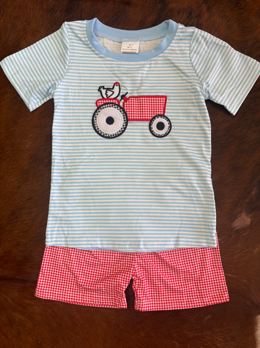 Boy farm short set