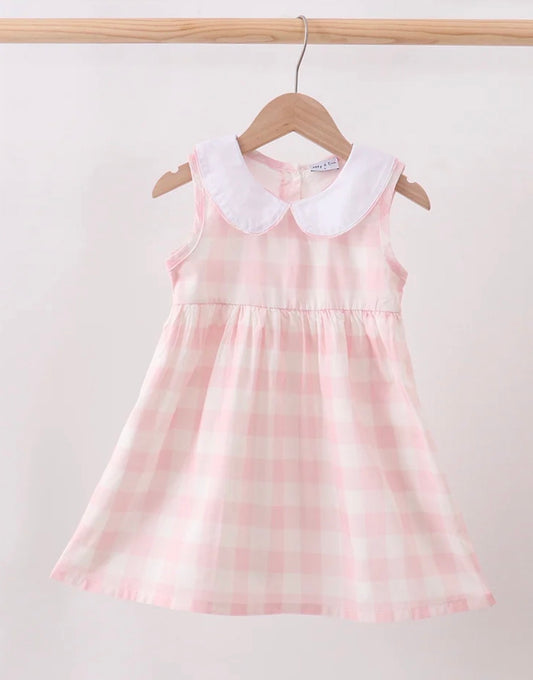 Pink gingham dress
