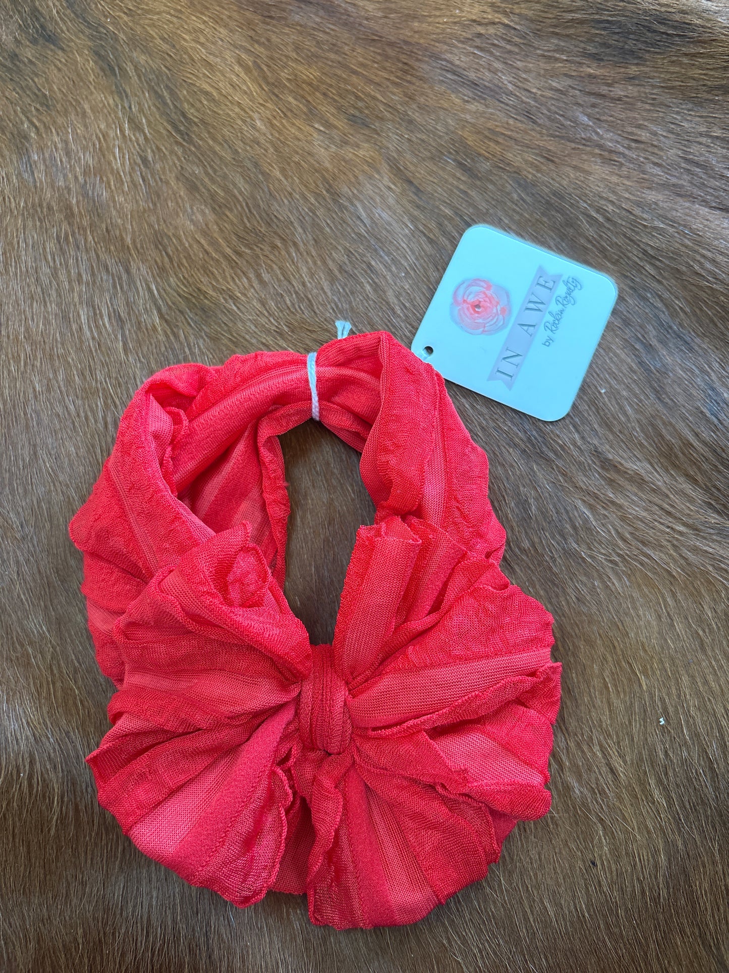 Red headband bow