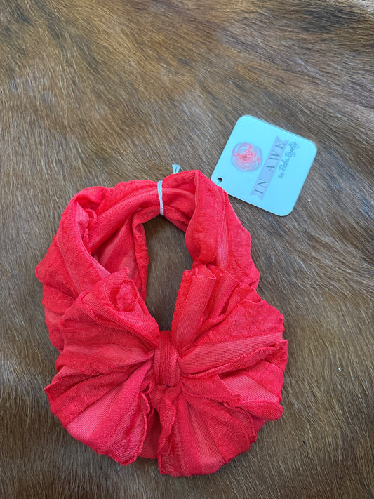 Red headband bow