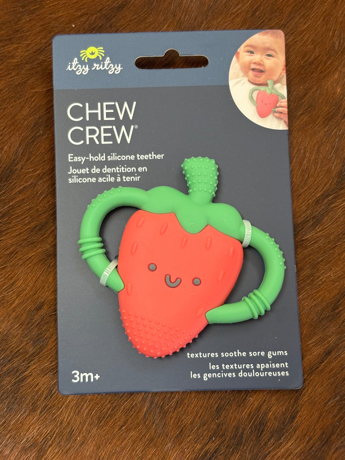 Strawberry teether