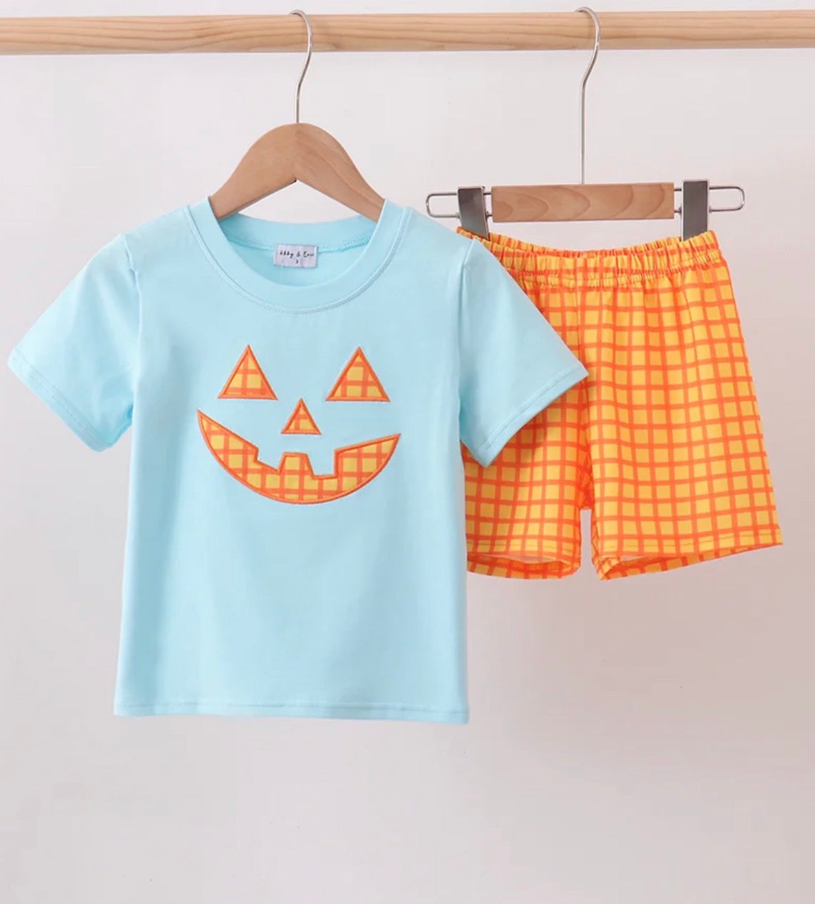 Boy blue Halloween toddler set
