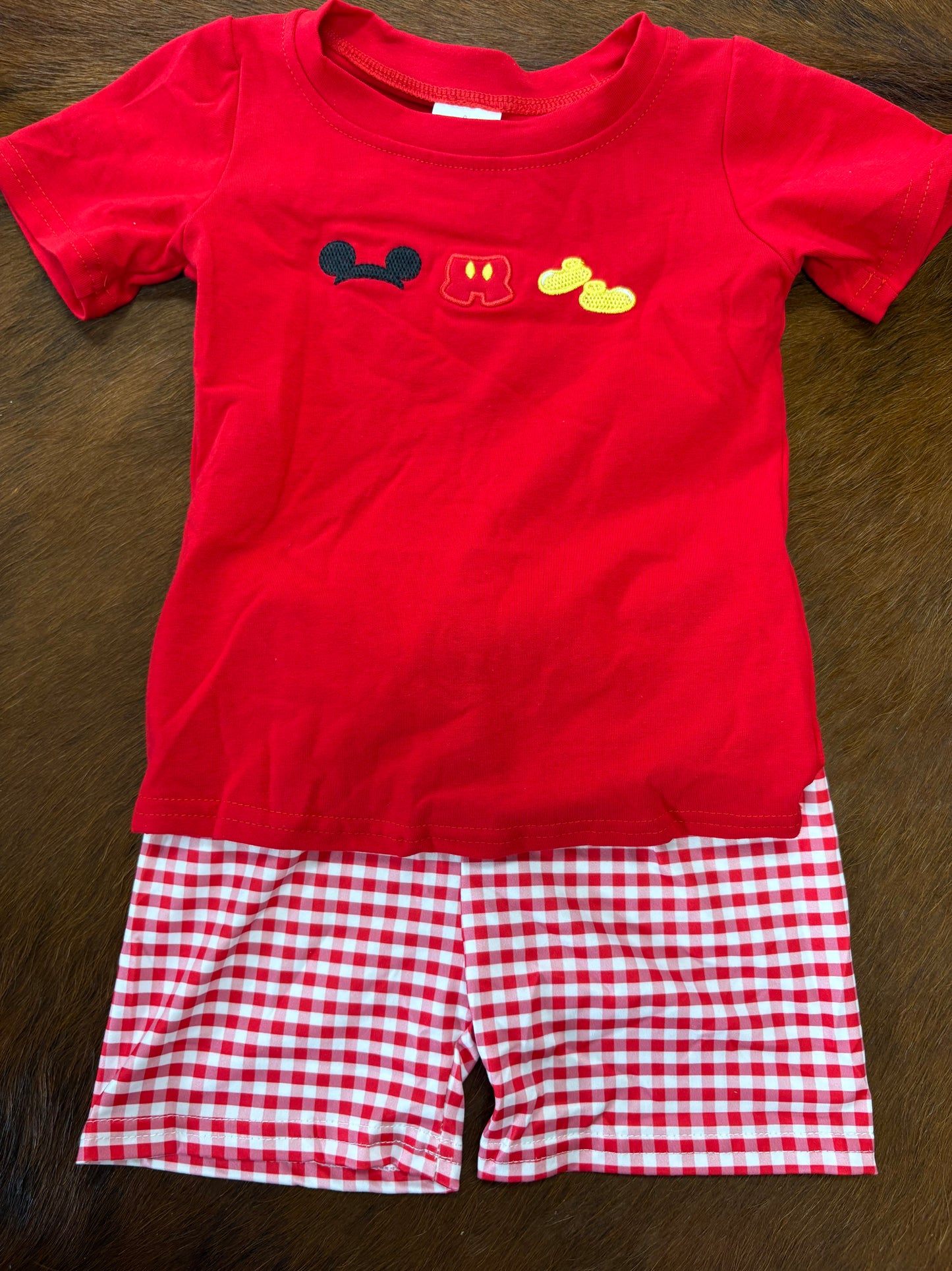 Boy Mickey Mouse Short Set
