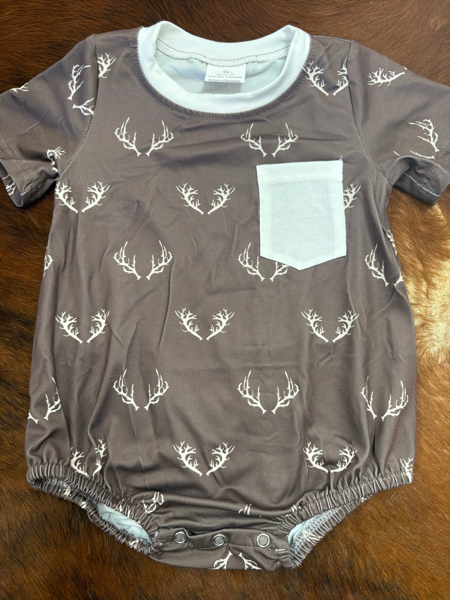 Deer Antlers Boy Bubble