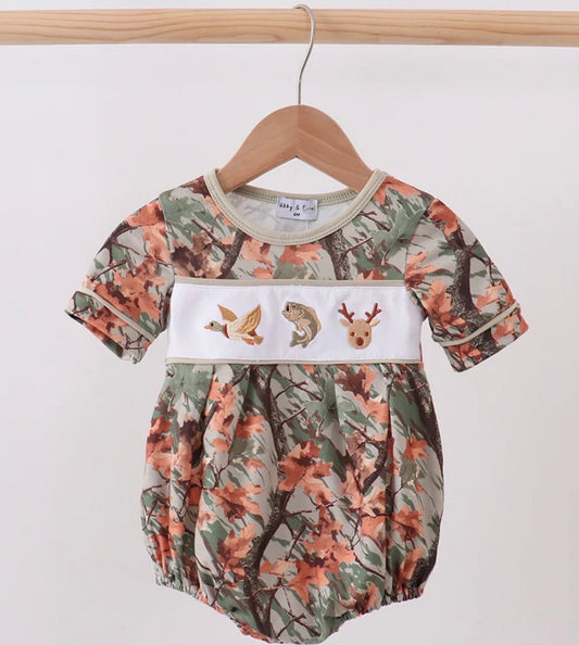 Deer, Duck, & Bass Camo Boy Bubble