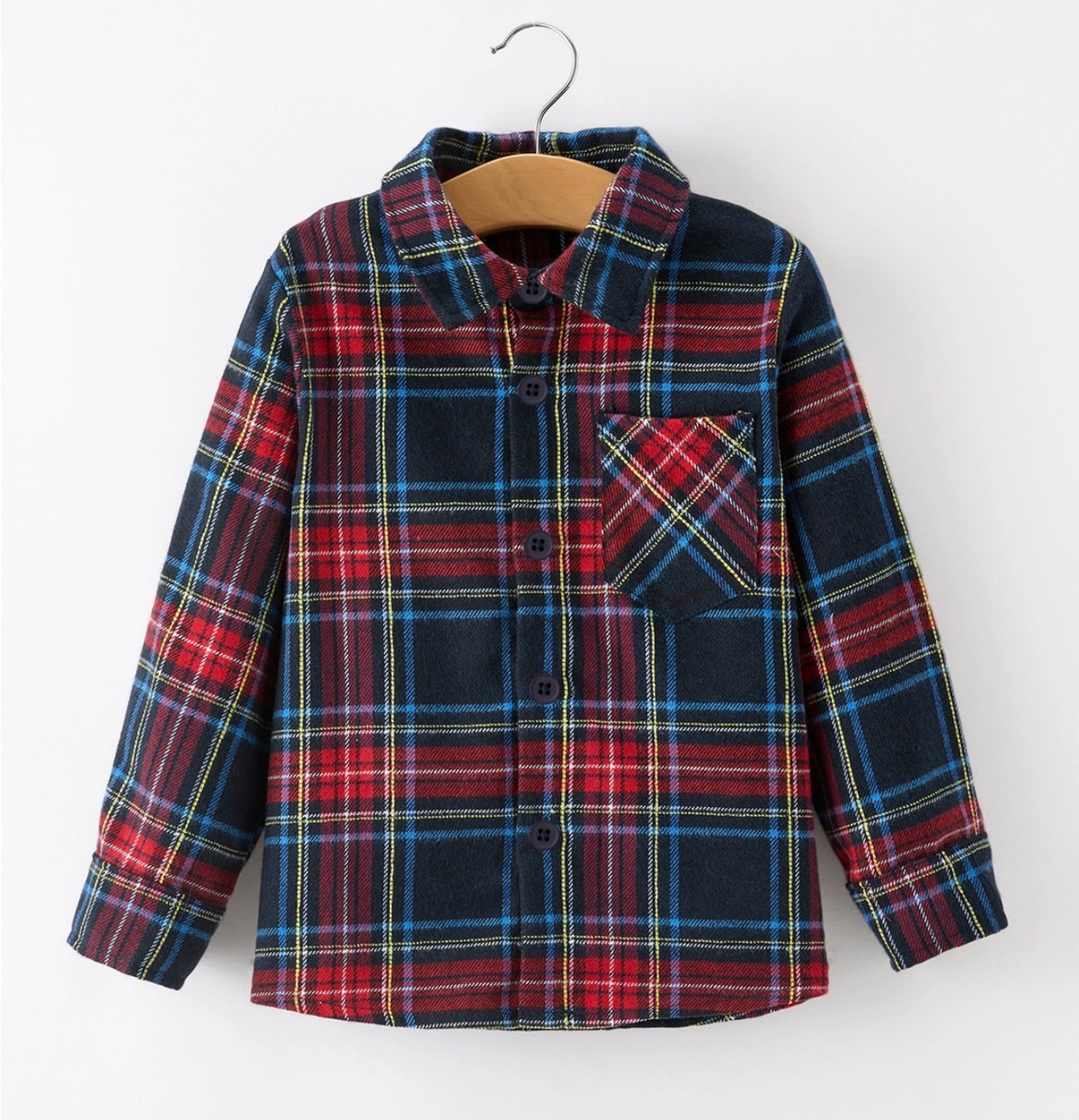 Christmas Navy Plaid Fannel
