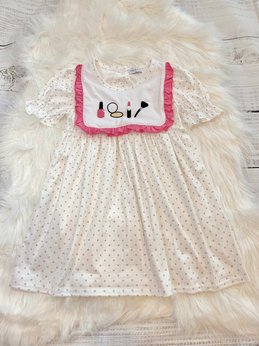 Rose Makeup Embroidery Makeup Dress