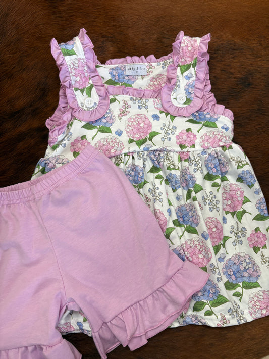 Purple Hydrangea set