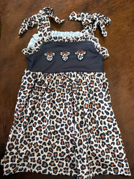 Minnie Mouse Cheetah Print Dress