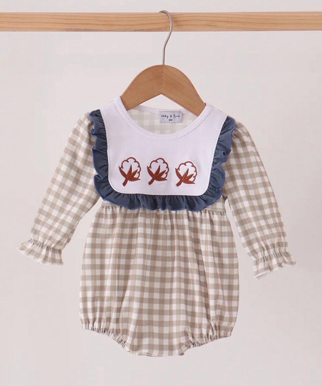 Cotton baby girl bubble