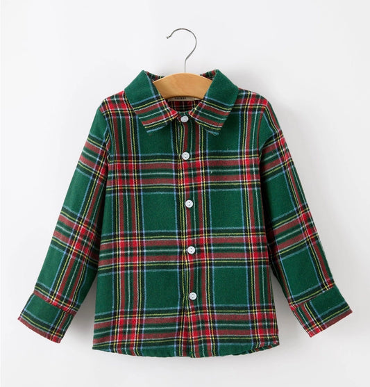 Green Plaid Fannel