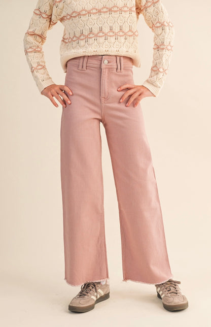 Youth Wide Leg Denim Jeans