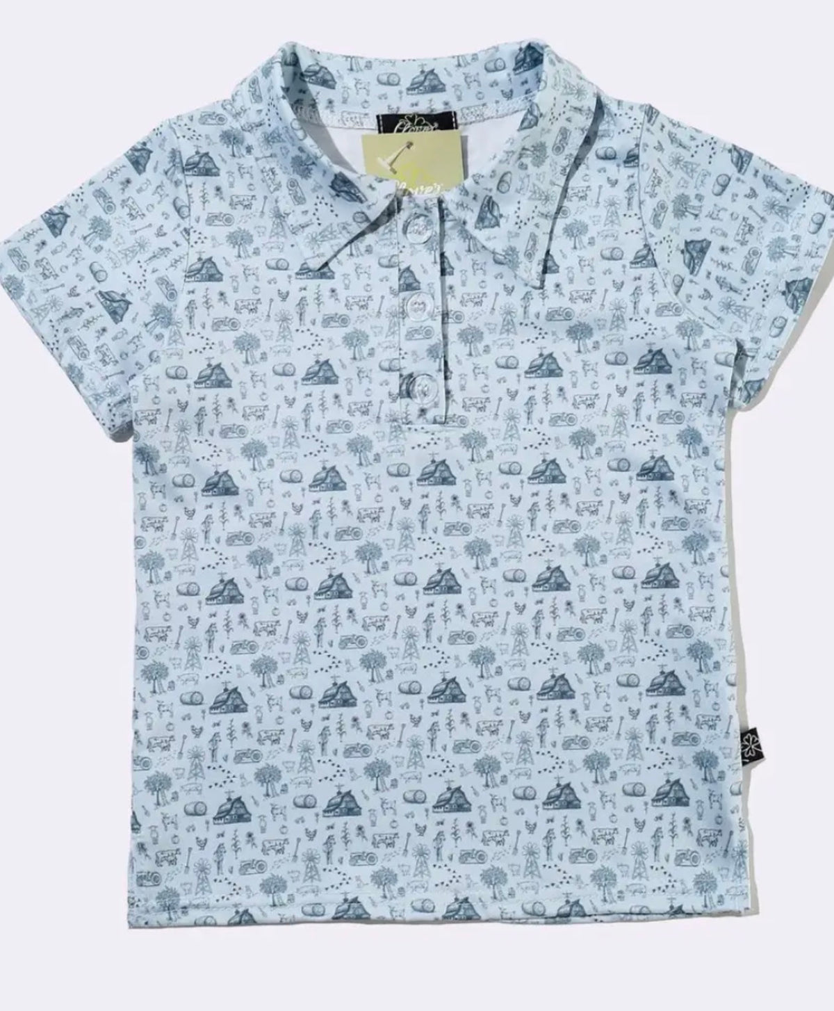 Light blue farm collared shirt