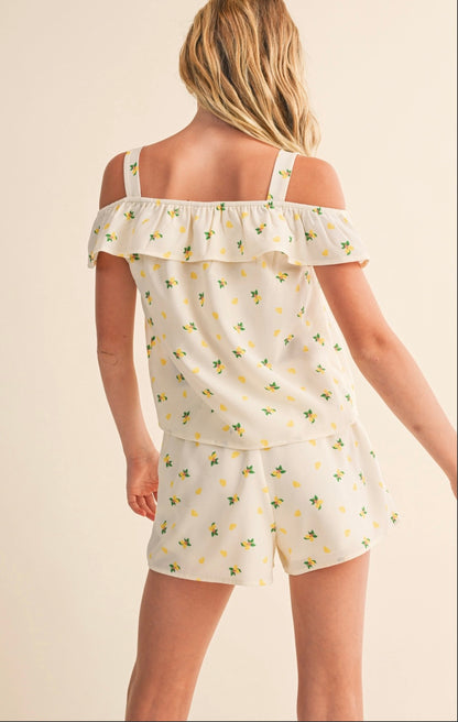 Youth Lemon Shirt/Short Set