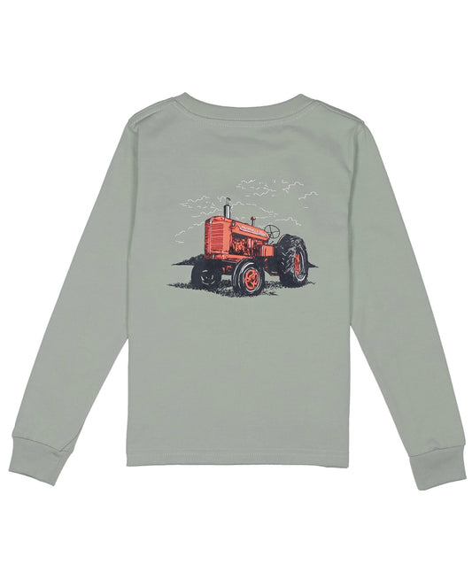 Tractor long sleeve properly tied shirt