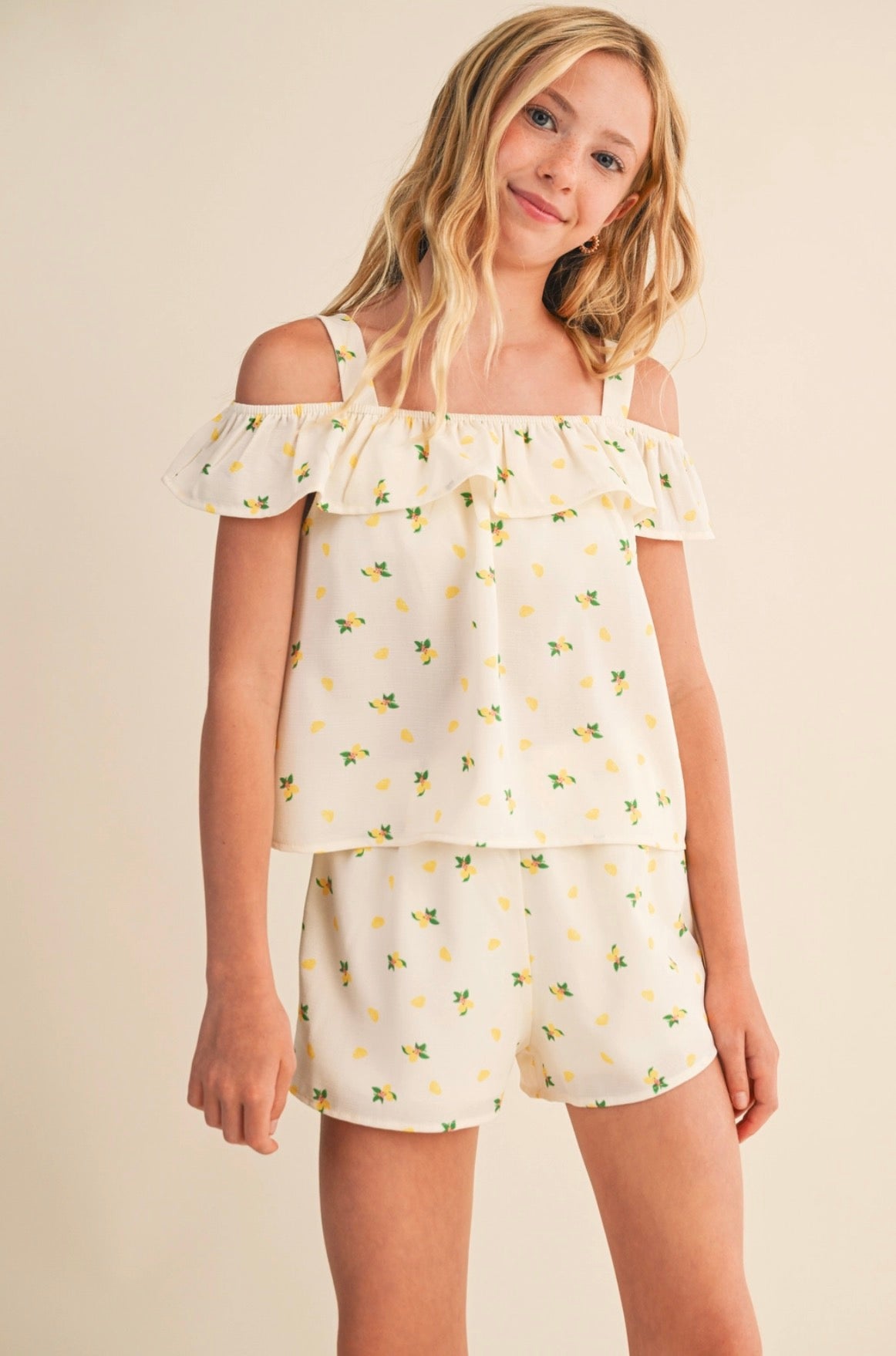 Youth Lemon Shirt/Short Set